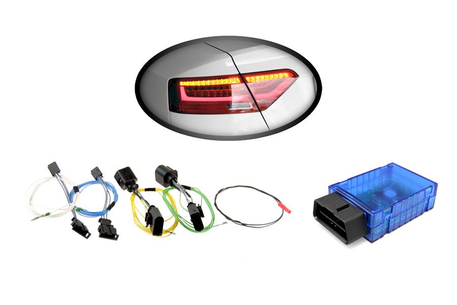Kabelsatz + Codierdongle LED-Heckleuchten für Audi A5, S5 Facelift