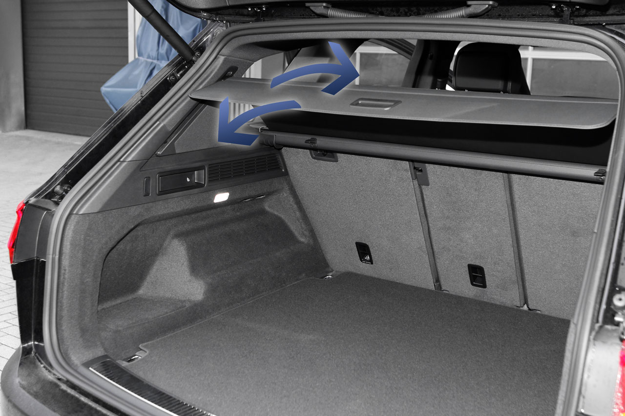 Retrofit kit electric load compartment cover for VW Touareg CR