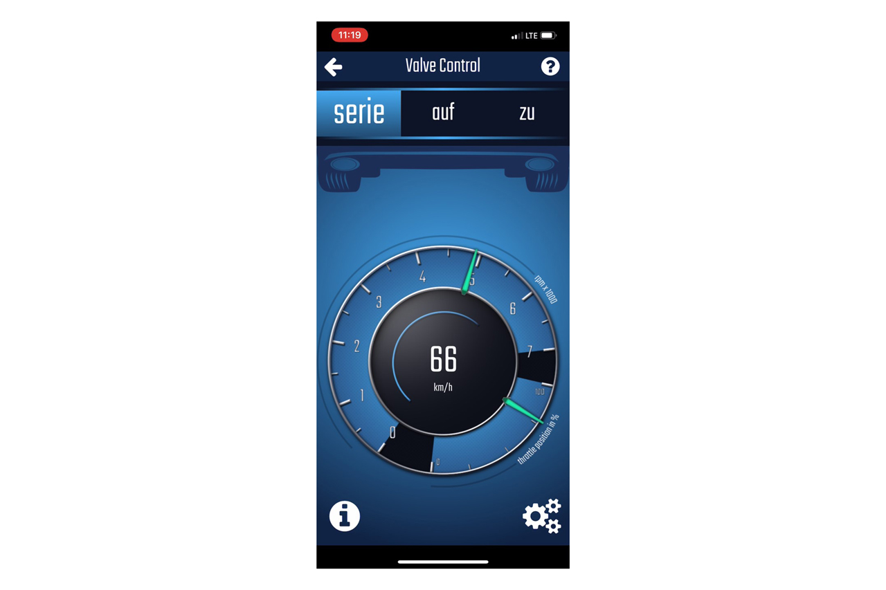 Valve control KUFATEC Exhaust Pro for VW T-Roc R APP control