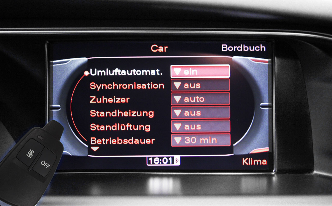 Retrofit kit auxiliary heating for Audi Q5 8R