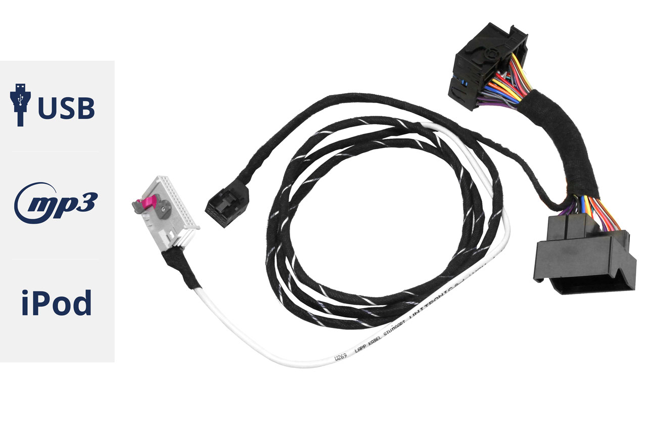 Kabelsatz zur Nachrüstung Music Interface AMI RNS-E für Audi TT 8J, Audi A3 8P