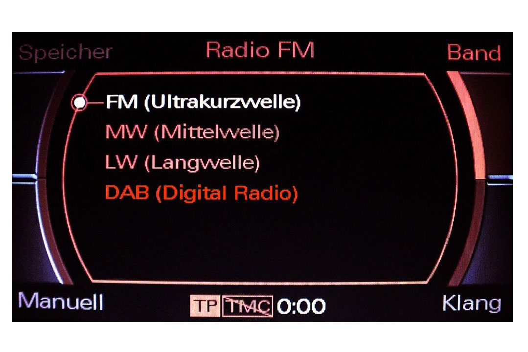 DAB Digital Radio - wiring for Audi A5 8T MMI 2G
