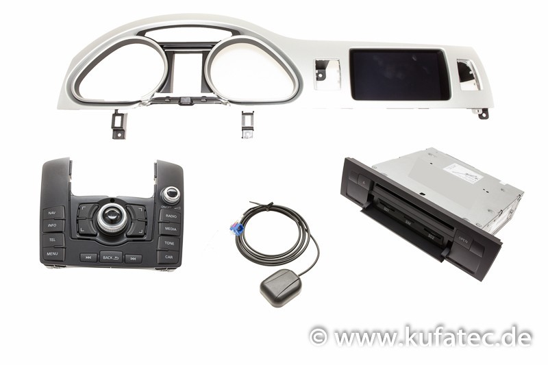 Conversion kit MMI radio to MMI navigation plus for Audi Q7 4L