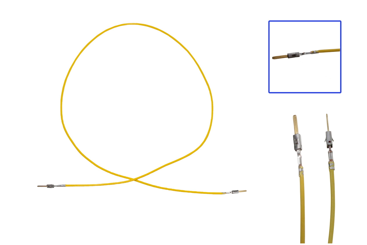 Repair cable, single cable MiT Contact Male selectiv gilded 0.5 as 000 979 020 EA / 000 979 041 EA