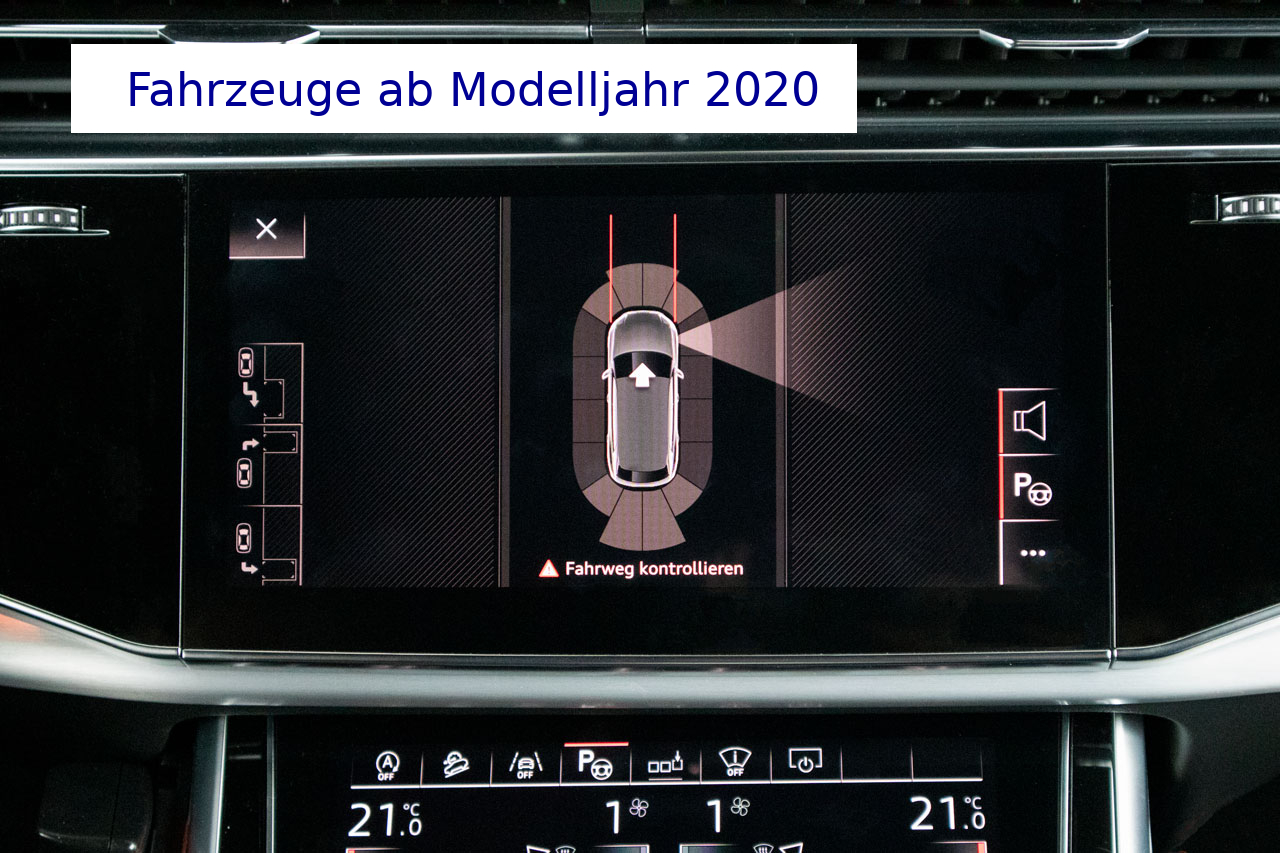 Komplett-Set Parklenkassistent für Audi Q7 4M Einparkhilfe vorne + hinten vorhanden