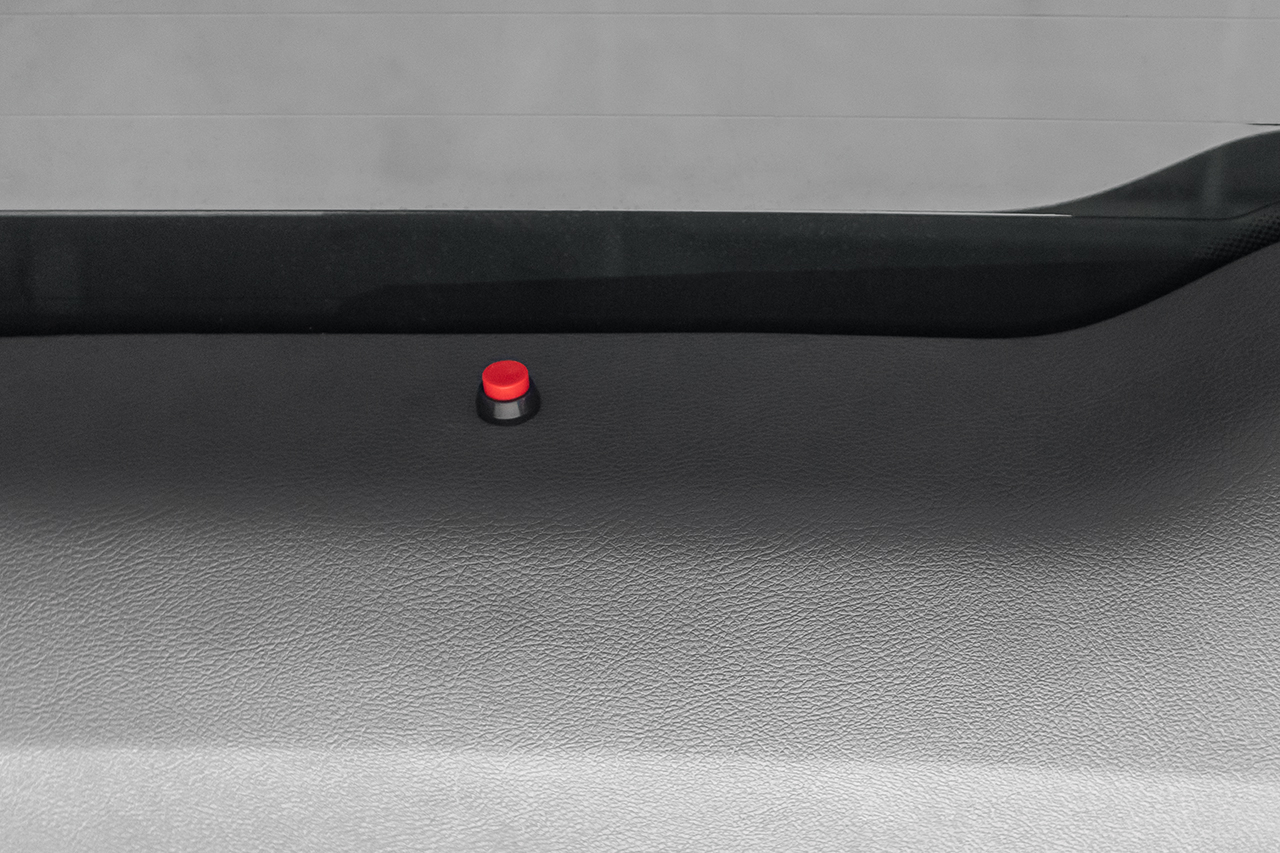 Tailgate button to open the tailgate from the inside for VW T5 7H, 7E T6 SG, T6.1 S