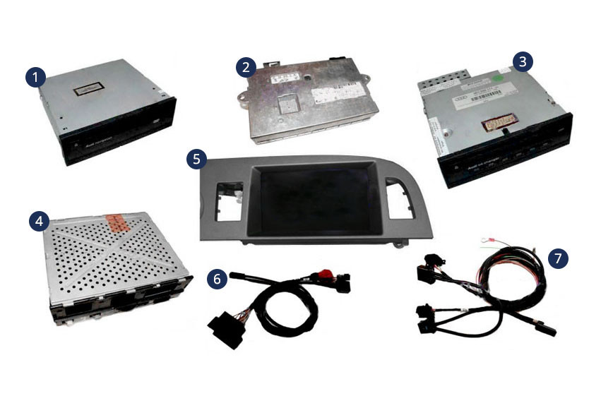 Retrofit kit MMI Basic (Plus) MMI High for Audi Q7 4L