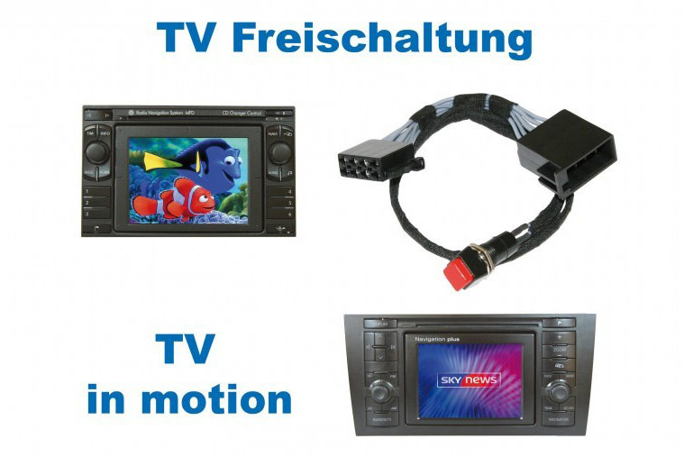 Video in motion "Plug & Play" for VW MFD, Audi RNS-D (Navi+)