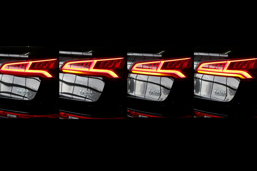 Bundle LED tailights with dynamic turn signal for Audi Q5 FY