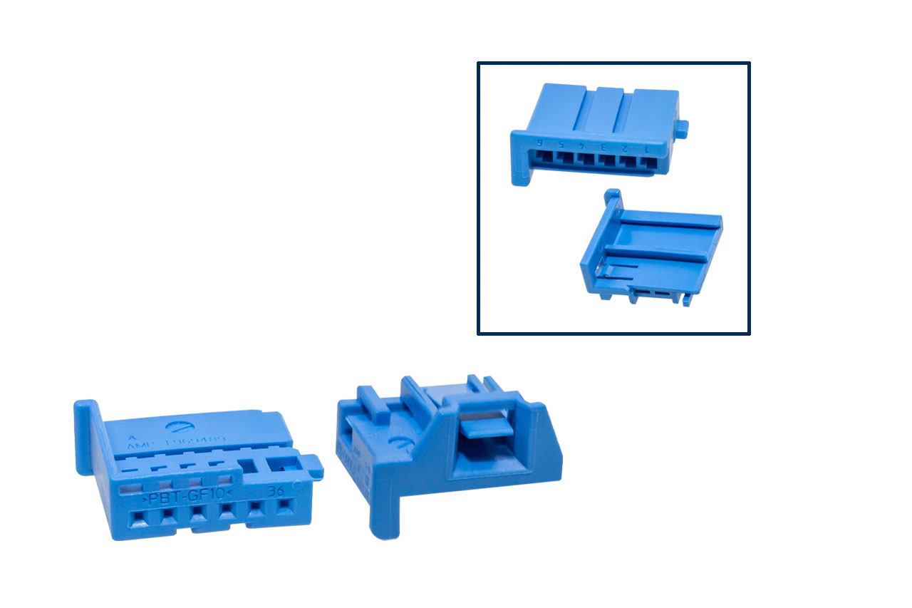 Repair kit connector 6 pin 6Q0 972 706 MQS socket housing blue