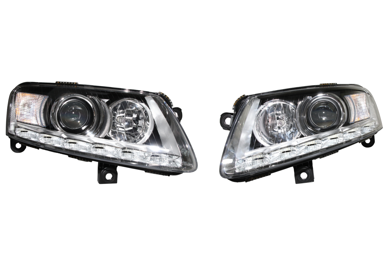 Bi-Xenon headlights with LED Daytime Running Light (DRL) for Audi A6 4F