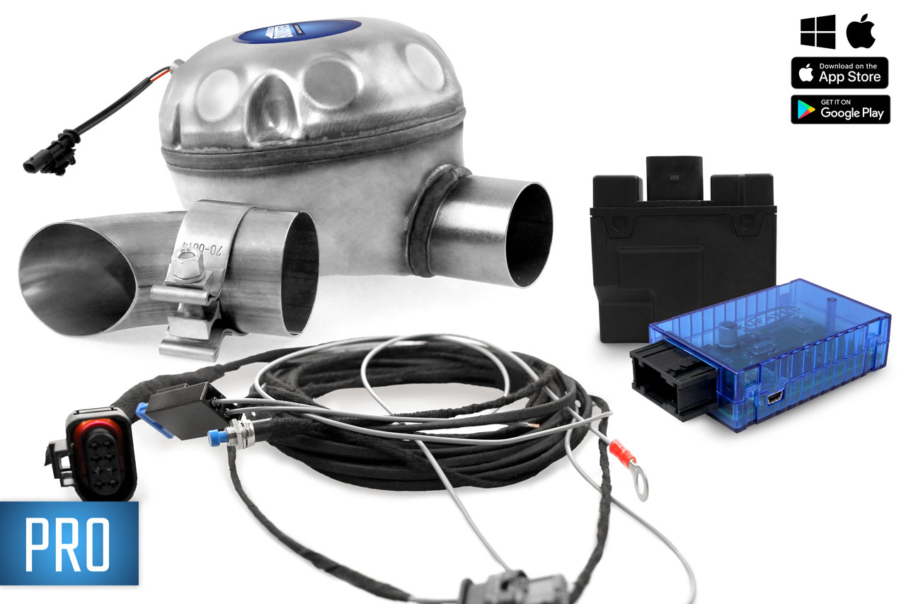 Universal complete kit Active Sound incl. Booster - outside installation