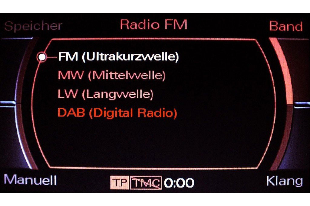 DAB Digital Radio wiring for Audi A4 8K MMI 2G