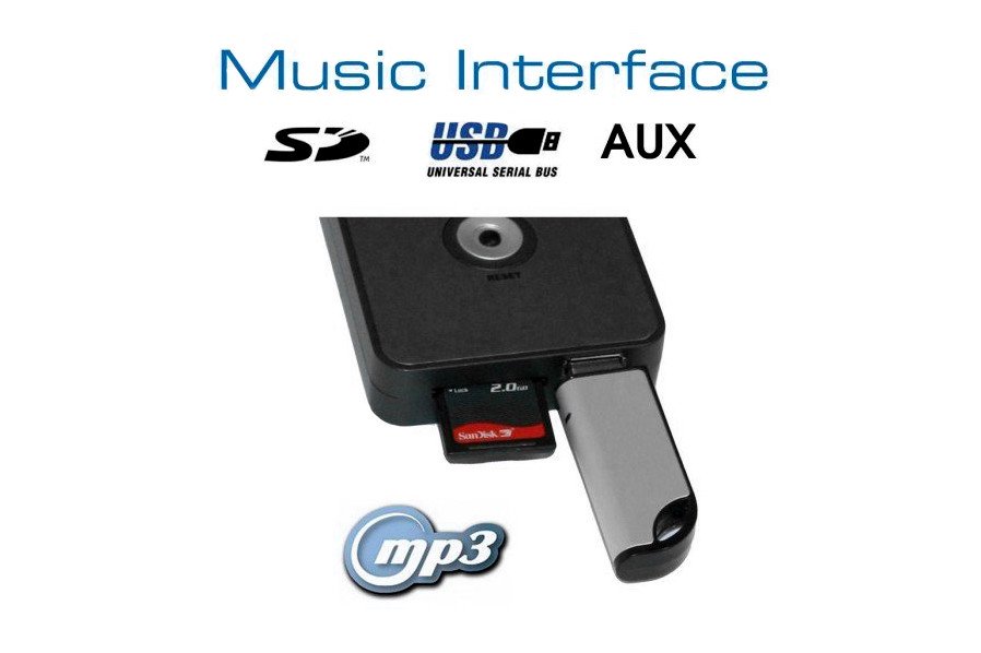 Digitales Music Interface USB SD AUX Honda Steckverbindung Weiß