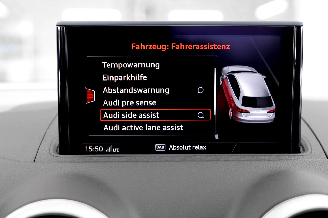 Lane changing assistant (Audi side assist) for Audi A3 8V