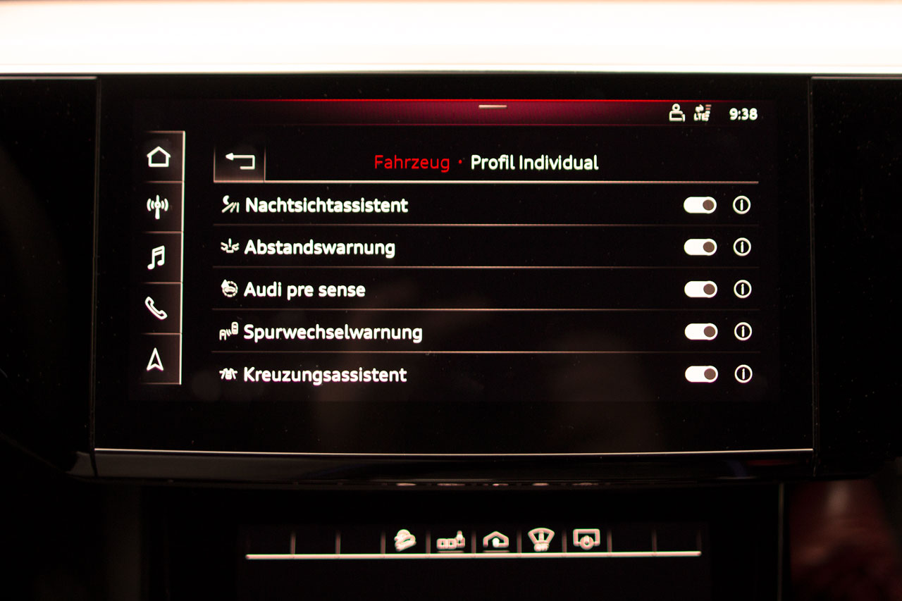 Komplettset Nachtsichtassistenten Night Vision für Audi Q8 4M