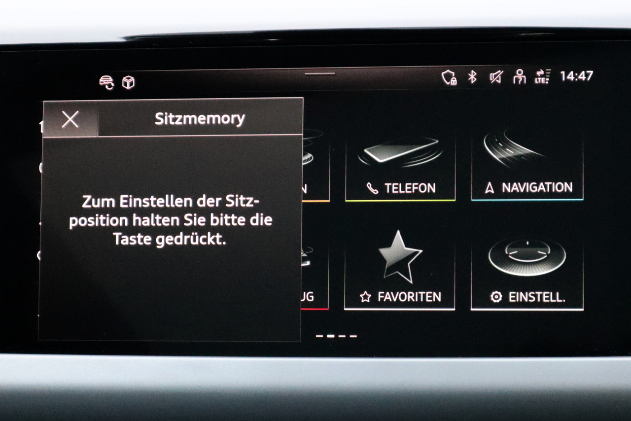 Komplettset Memory Fahrersitz für Audi e-tron GT F8