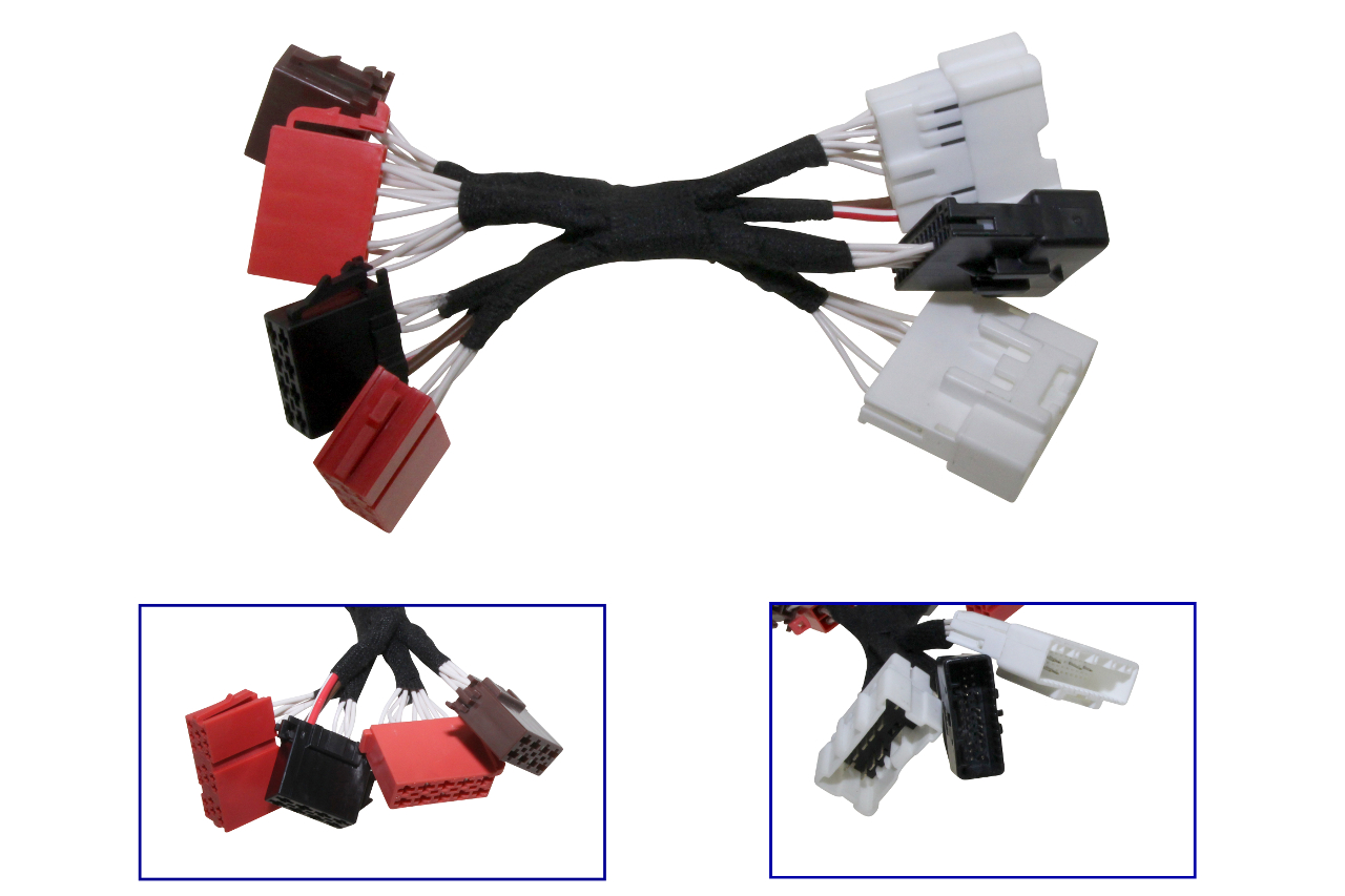 Conversion set cable set + codingdongle Media System to Media System Connect for Smart forfour 453