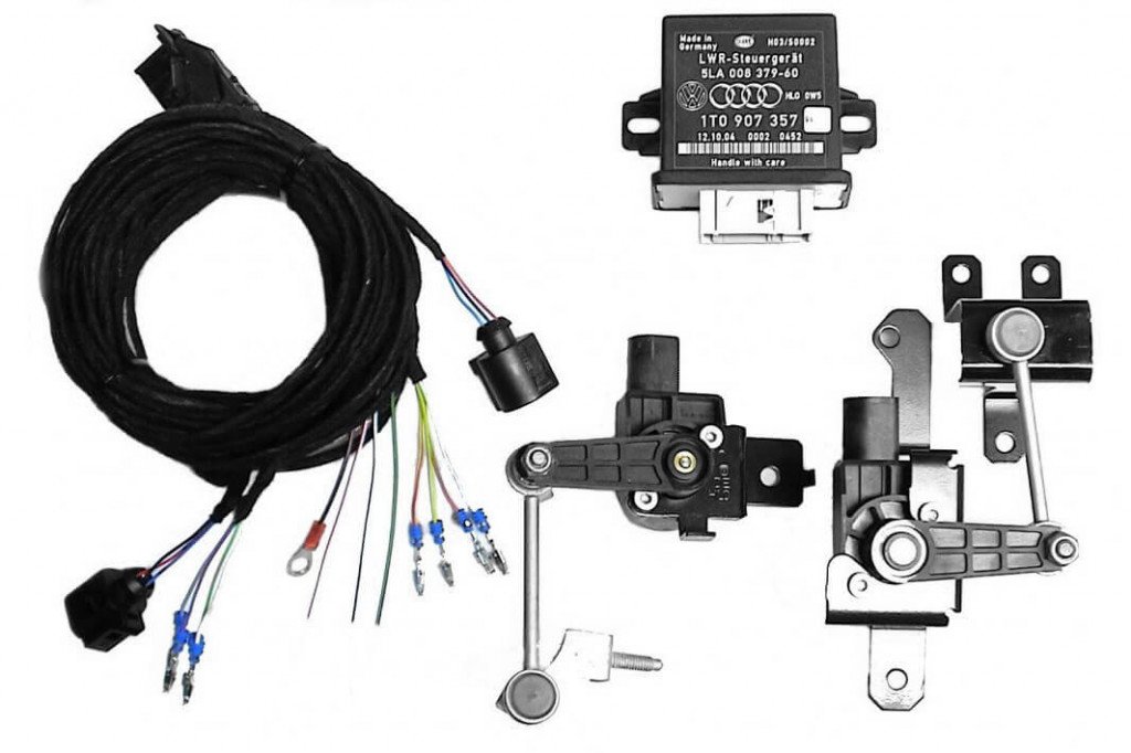 Auto-leveling headlights control complete kit for VW Caddy from 2011