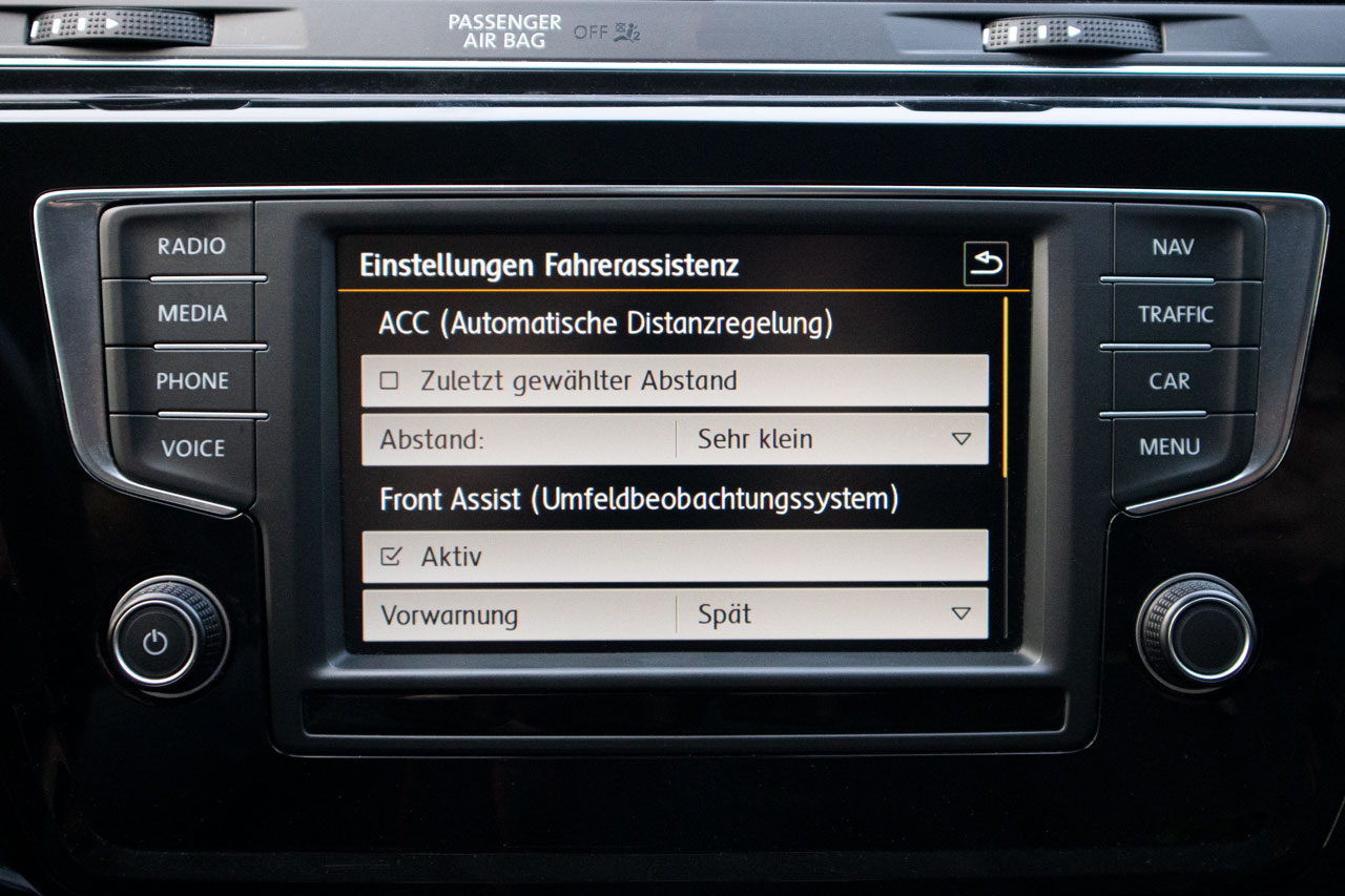 Automatic distance control (ACC) for VW Touran 5T
