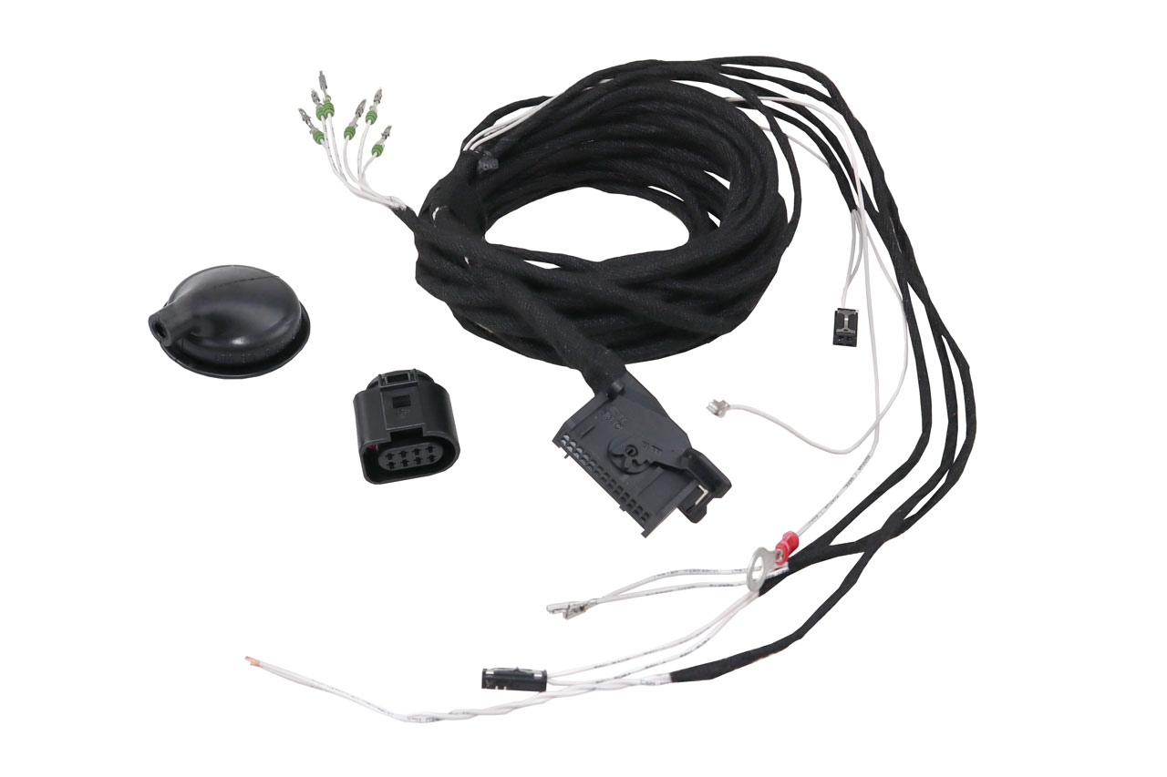 Cable set PDC control unit central electrics front & rear for Audi, VW, Seat, Skoda MQB