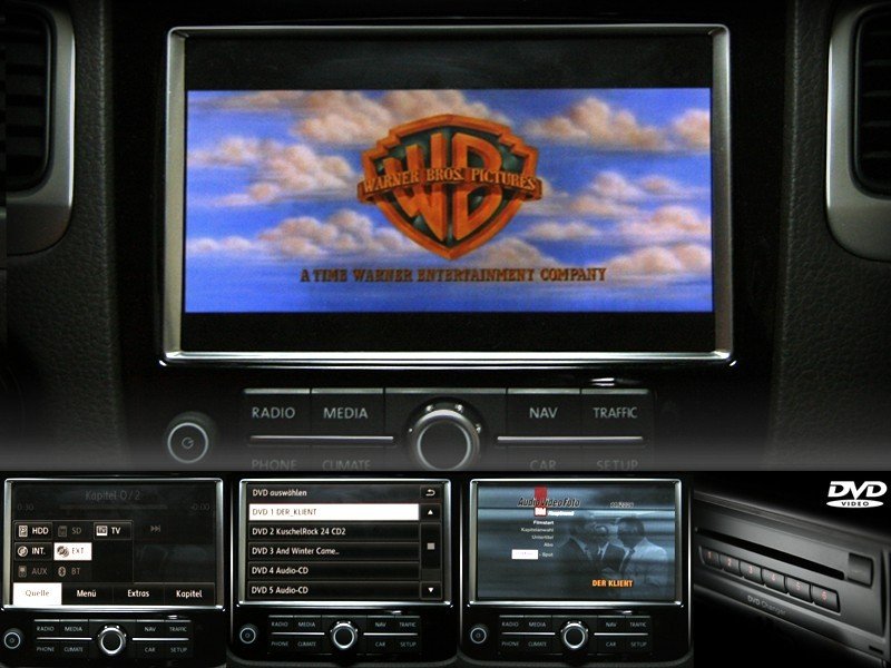 Complete set DVD changer for VW Touareg 7P