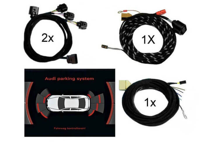 Kabelsatz Komplett-Set APS+ Front und Heck für Audi A8 4E