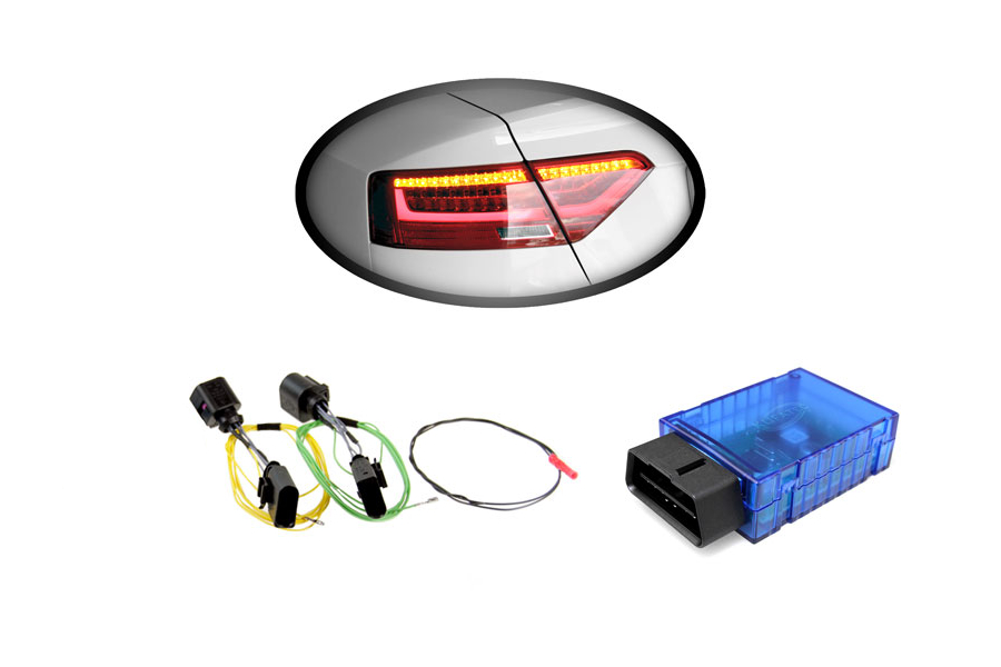 Cable set + coding dongle LED taillights for Audi A5, S5 Facelift