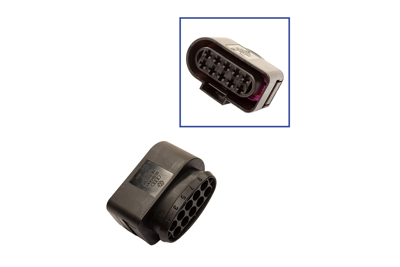 Repair kit connector 10 pin 1J0 973 735 socket housing for VW Audi Seat Skoda
