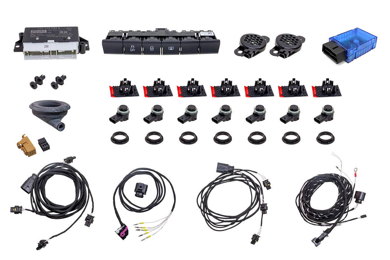 Complete kit OPS parking system plus front and rear for Skoda Rapid NH