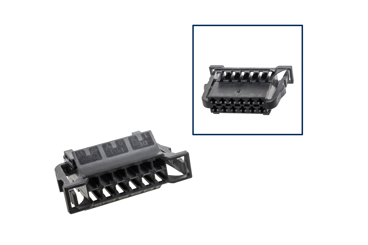 Repair kit connector 12 pin 3B0 972 726 / 6Q0 972 726 plug housing for VW Audi Seat Skoda